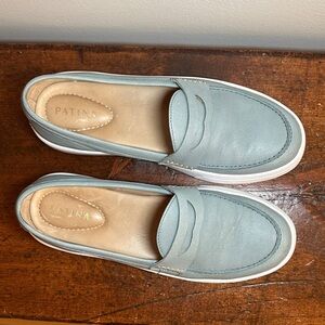 Portland Leather Light Blue Loafers
